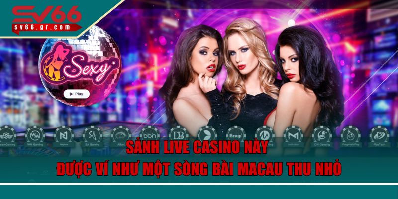 SV66 - Nhà Cái Cá Cược Thể Thao Xanh Chín, Bậc Nhất Châu Á 276 Sảnh Live Casino này được ví như một sòng bài Macau thu nhỏ